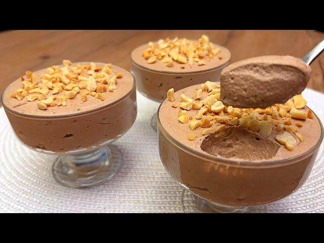 Do you have milk and chocolate? The best homemade dessert in 5 minutes! No baking or gelatin