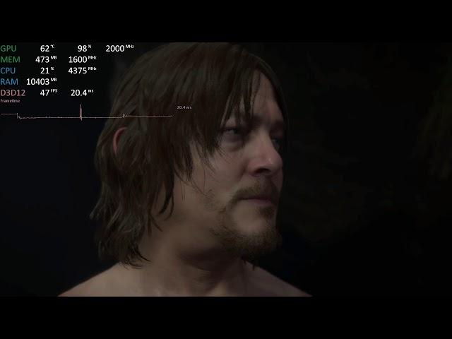 AMD Ryzen 7 5800H Vega 8 - Death Stranding - Gameplay Benchmark Test