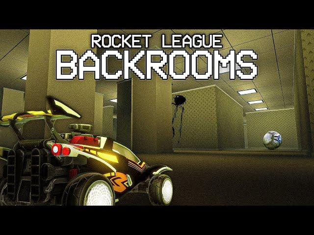 Rocket League, but we're IN THE BACKROOMS