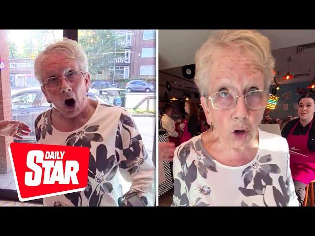 Grandma gets abused at Karen's diner