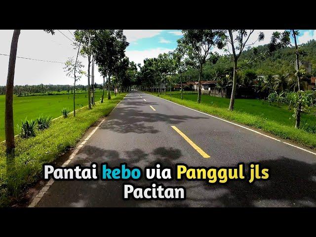 jalur menuju pantai kebo via panggul JLs Trenggalek Pacitan