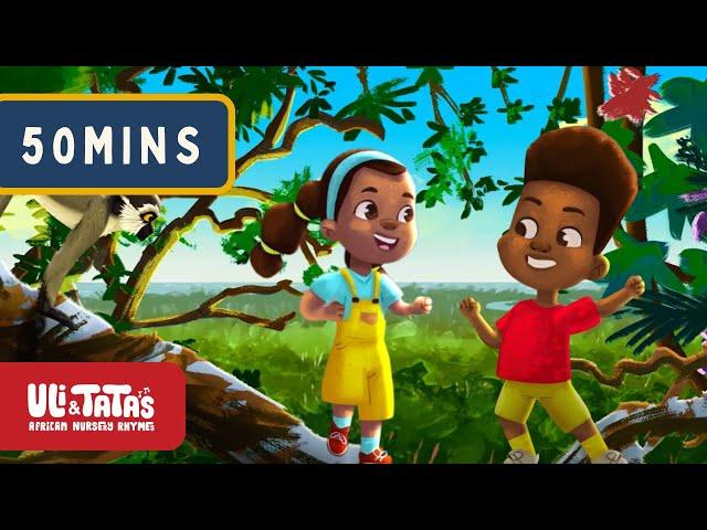 Uli & Tata’s African Nursery Rhymes | 50-Min of Fun, Songs & Adventure! 