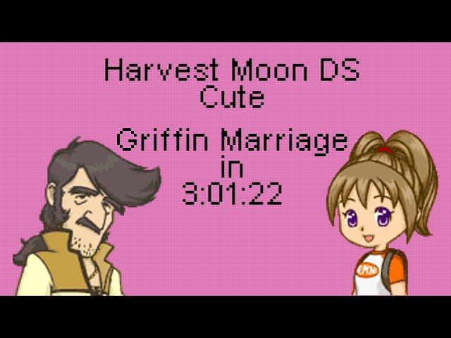 [WR] Harvest Moon DS Cute | Griffin Marriage Speedrun in 3:01:22