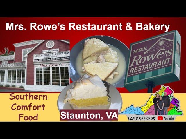 Mrs. Rowe’s Family Restaurant and Bakery Review | Comfort Food | Staunton,  VA