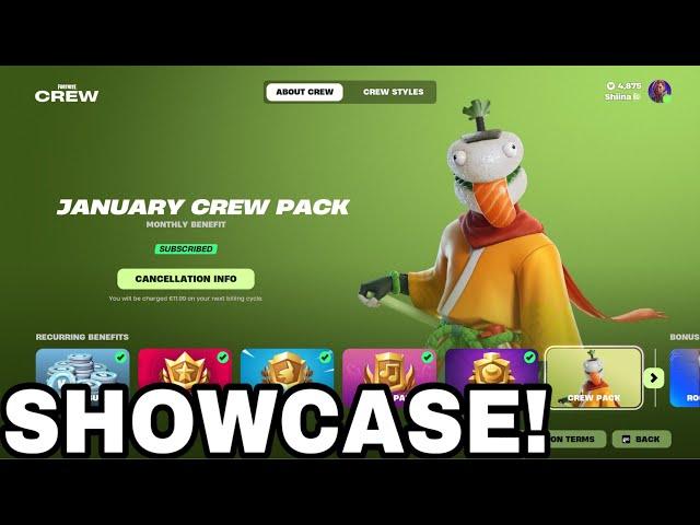 Fortnite January 2025 Crew Pack is HERE!  (FULL SHOWCASE)