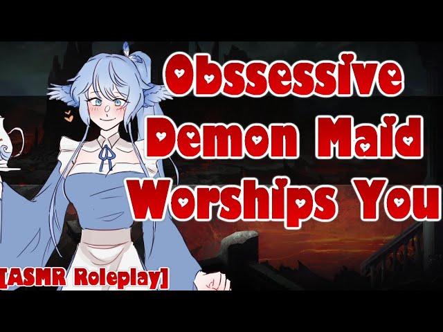 Obsessive Demon Maid Worships You [ASMR Roleplay] [F4A] [Submissive] [Fantasy] [Flirty] [Masochist]