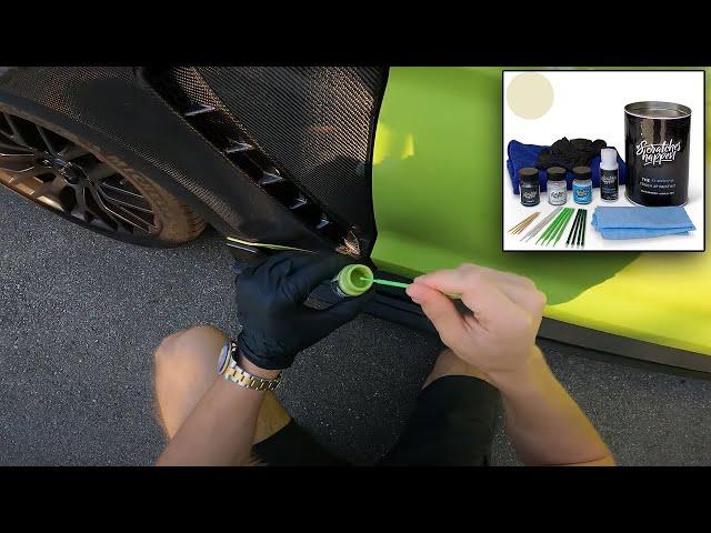 HOW WELL DOES AMAZON TOUCH UP PAINT WORK ON A GRABBER LIME MUSTANG GT!? (HONEST REVIEW) #FORD #5OH