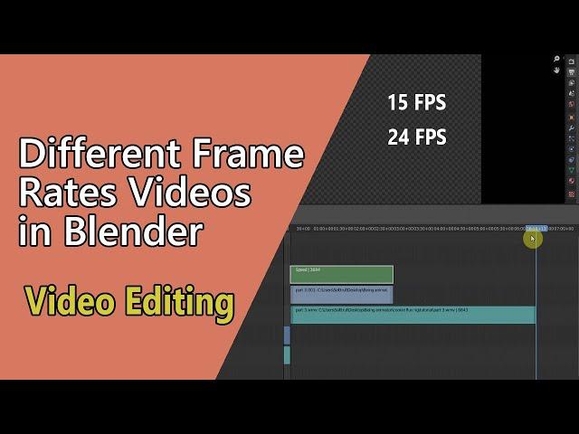 How To Combine Different Frame Rates Videos | Video Editing in Blender | Being Animator