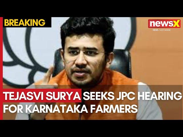 Tejasvi Surya Seeks JPC Hearing for Karnataka Farmers on Waqf Property Issue | NewsX