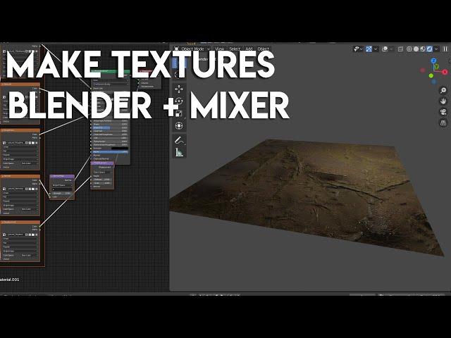 Easily Make Custom Textures in Blender (FREE) - Blender + Quixel Mixer