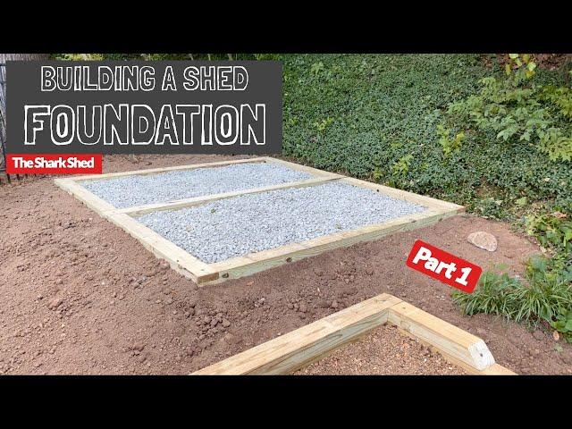 Building a Shed Foundation