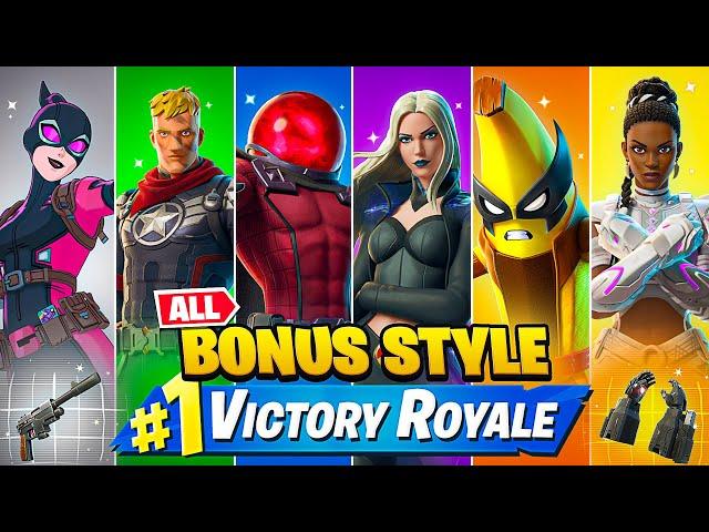 Winning With *EVERY* Season 4 BONUS Style in Fortnite!