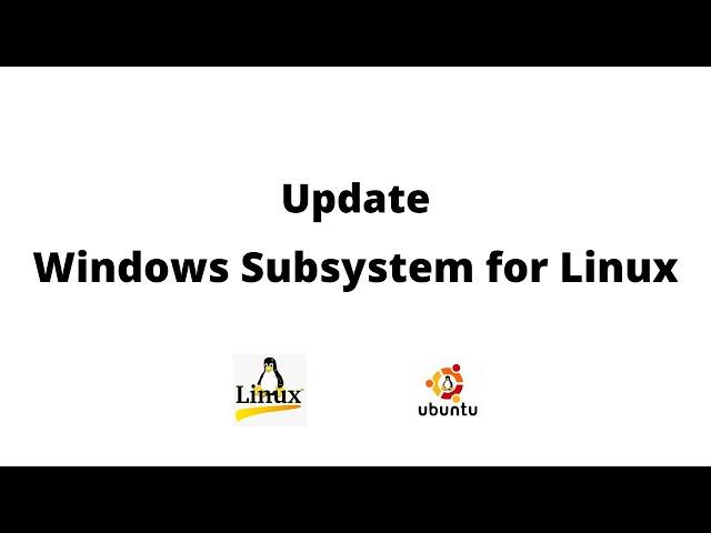 Update WSL to WSL2 Ubuntu | update wsl2 Linux Kernel