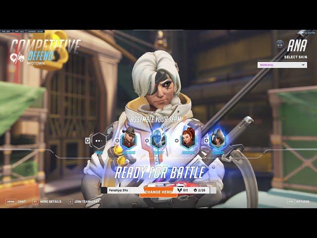 24K Heals! Gale #1 Ana Overwatch 2 Season 11 Gameplay