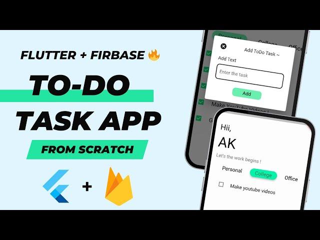 Flutter Todo App Firebase  ||  Todo App Flutter Firebase