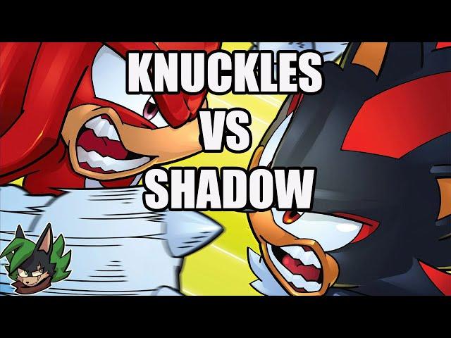 KNUCKLES VS SHADOW!!!!!!