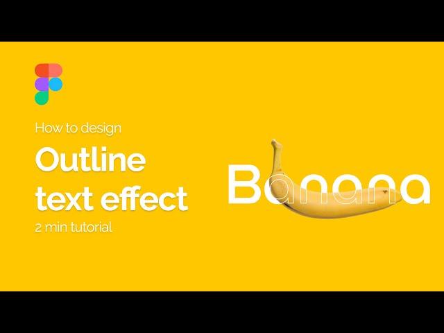 Outline text effect in Figma