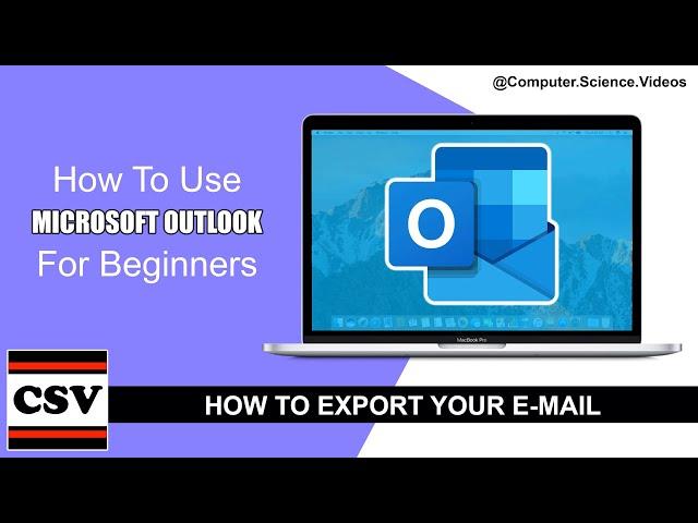 How to EXPORT & IMPORT Your Whole Microsoft Outlook E-Mail Inbox - Basic Tutorial | New