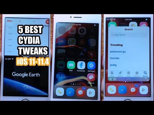 *NEW* -NEW BEST 5 CYDIA TWEAKS- iOS 11-11.4 Jailbreak Tweaks