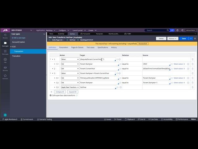 Interview question: Passing parameter to data transform in another data transform