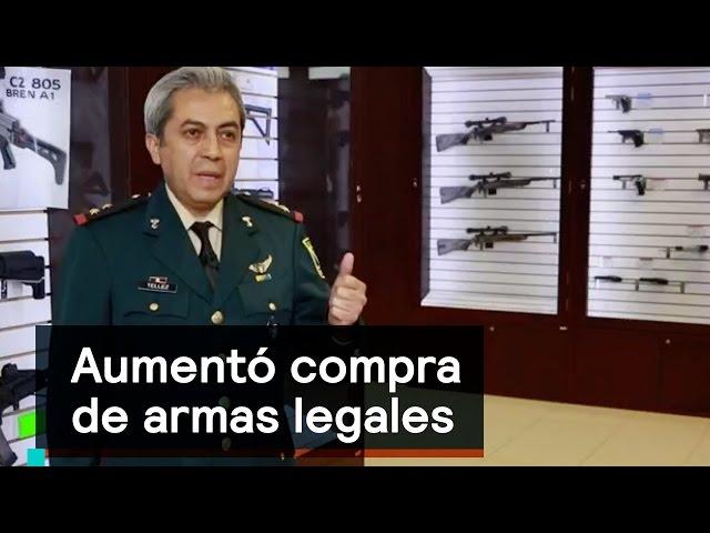 En 3 años, subió 114% la compra de armas legales en México - Despierta con Loret