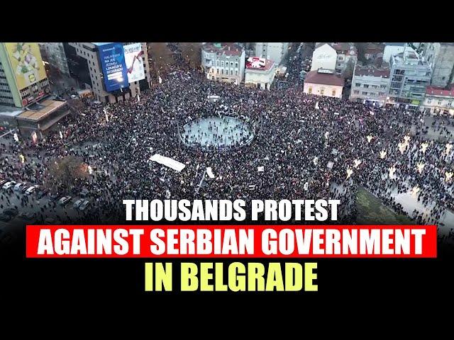 BELGRADE, SERBIA | PROTEST | Tens of thousands rally against Serbia's government