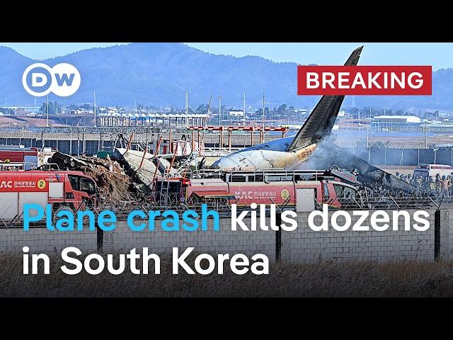 South Korea: Jeju Air plane skidded off runway, killing at least 47 people | DW News