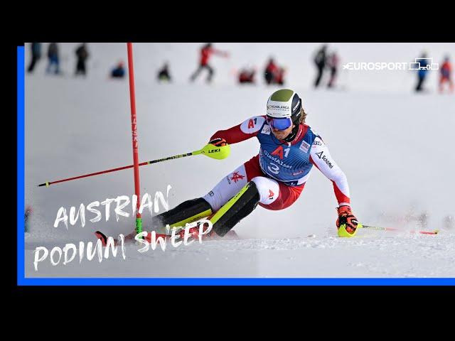  Feller wins first slalom event of the season | Alpine Skiing World Cup 2023 | Eurosport Highlights