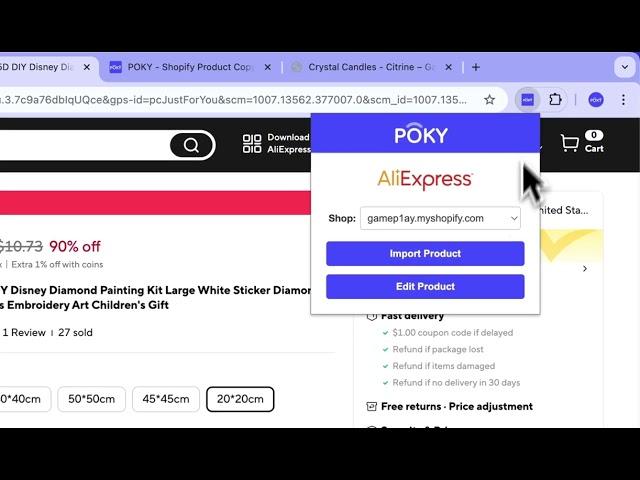 How to Import Products from AliExpress to Your Shopify Store Using POKY | Fast & Easy