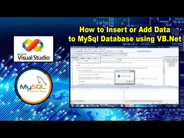 How to Insert Data to MySql Database using VB.Net