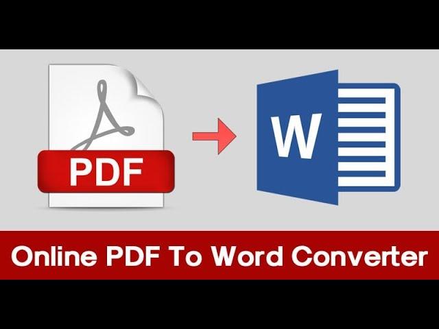 How to Convert pdf to word without losing formatting online | pdf to doc online no software