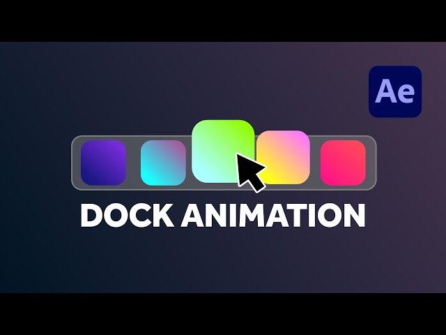 Reactive dock animation in After Effects | Tutorial