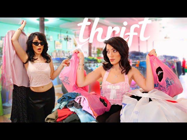 thrift with me my SUMMER 2024 wardrobe! (+ try-on thrift haul)