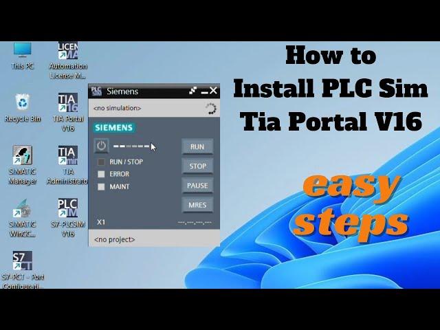 How to Install PLC SIMULATOR Tia Portal V16 | How to Install PLC SIM Tia Portal V16 | PLC SIM |