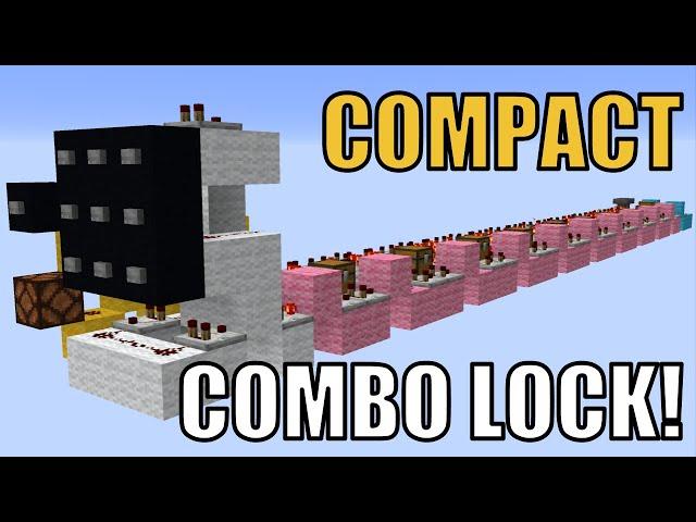 Minecraft Simple Combination Lock (Bedrock/Java)