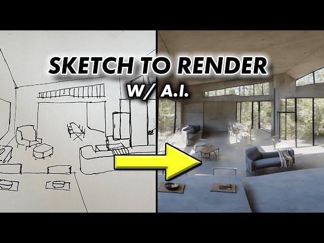 Create Realistic Renders From a Sketch Using A.I.