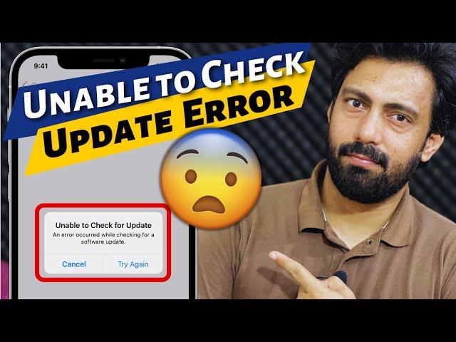 How to Fix Unable to Check for Software Update Error in iPhone | 2024 Tutorial