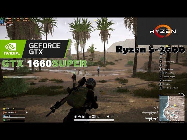 PUBG on GTX 1660 SUPER + Ryzen 5 2600 - Ultra Settings (1080p)