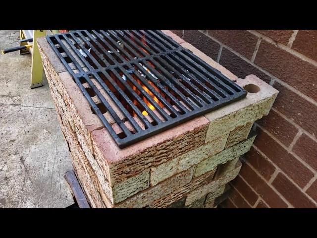 Diy brick rocket stove without mortar!