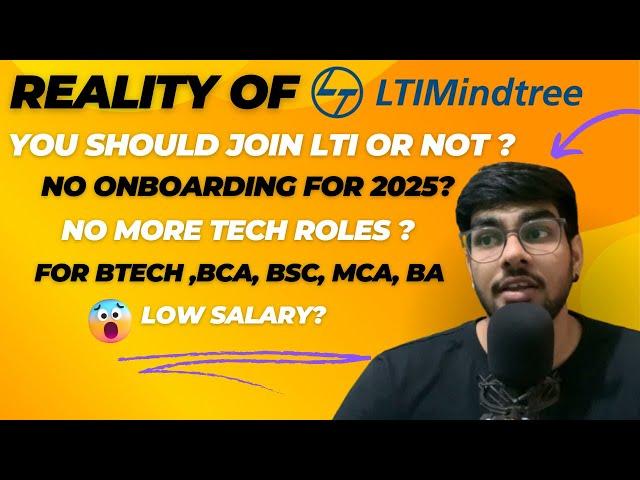 Reality of LTIMindtree onboarding 2025 | Should you join LTIMindtree in 2025? No Programming Roles?