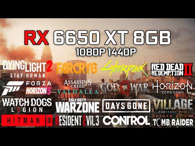 AMD RX 6650 XT 8GB Test in 20 Games 1080p and 1440p (Ryzen 5 3600)