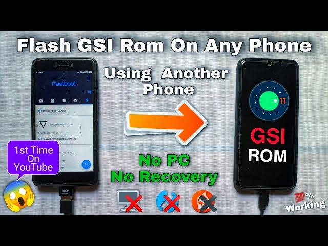 How To Install GSI Rom Without Custom Recovery. How To Install GSI Rom Without PC. GSI Via Fastboot