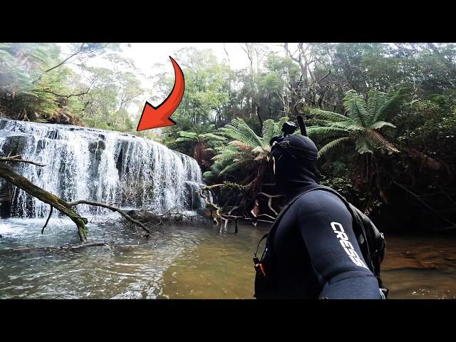 Finding Gold In A Creek With Secret Unnamed Waterfalls!!