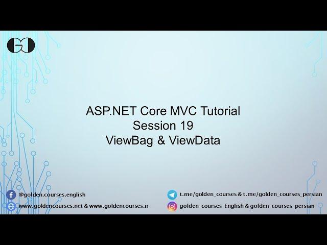 Passing Data From Controllers to Views (ViewBag & ViewData) – Session 19