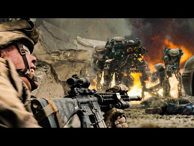 Bus VS Alien Mech | Full Scene | Battle: Los Angeles | CLIP