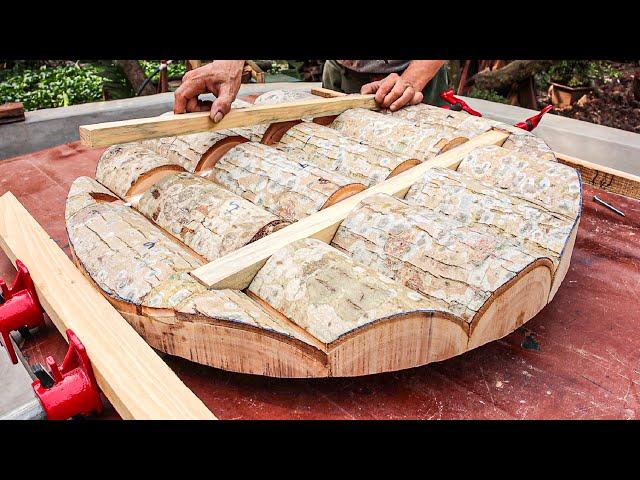 Woodworking Ideas Perfect For Woodworking Projects Easily From Dry Tree Stump - DIY Wooden Furniture