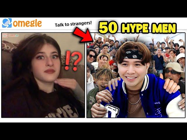 What Happens If You Hire 50 HYPE MEN On OMEGLE? | OMETV | She Was Speechless! (PART 3)