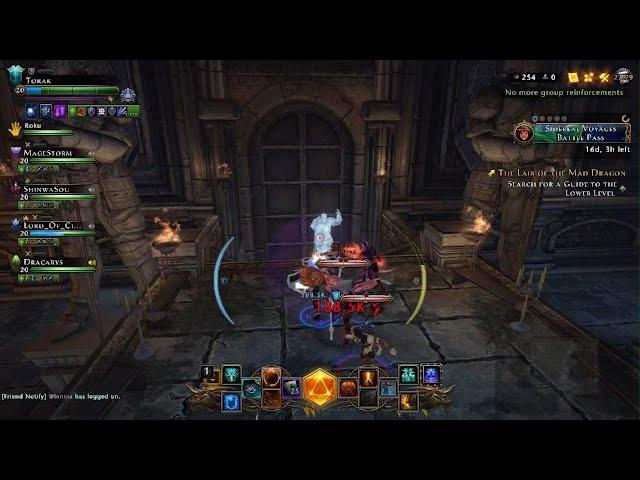 Neverwinter - Tanking First Boss Master Lair of the Mad Dragon