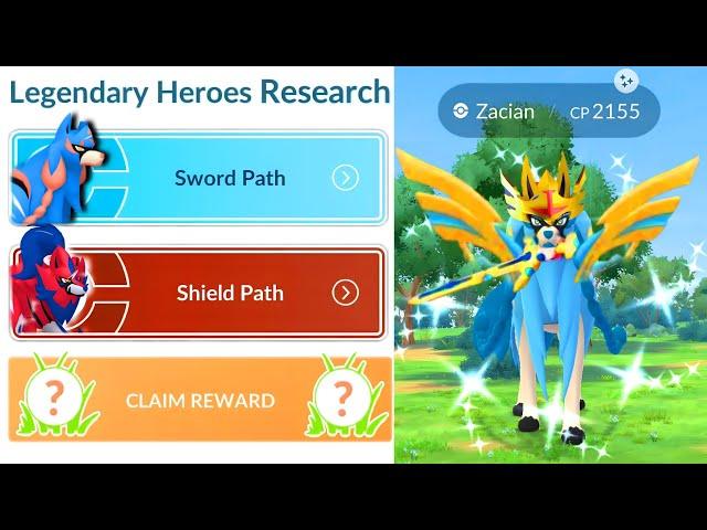 From Legendary Heroes Research To shiny zacian path in pokemon go.