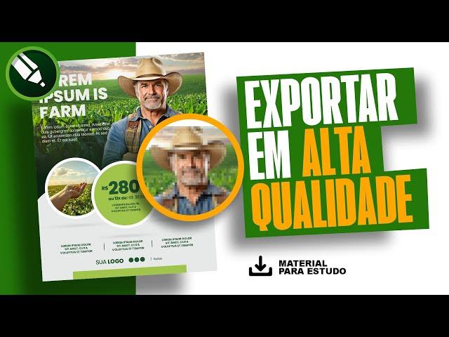 Como Exportar Imagens em Alta Qualidade no CorelDRAW